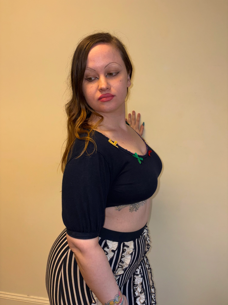 80s Lolita Lempicka Bow Crop Top product image