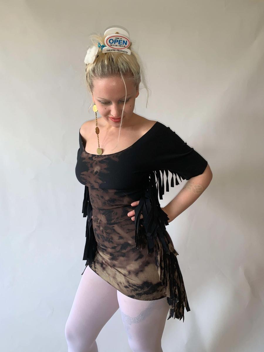 90s Avant-garde Fringe Tunic product image