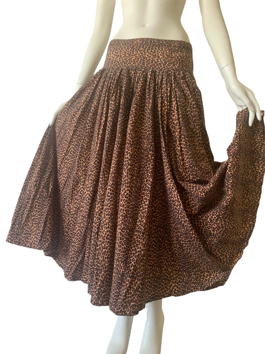 Vintage Norma Kamali Cheetah Skirt product image