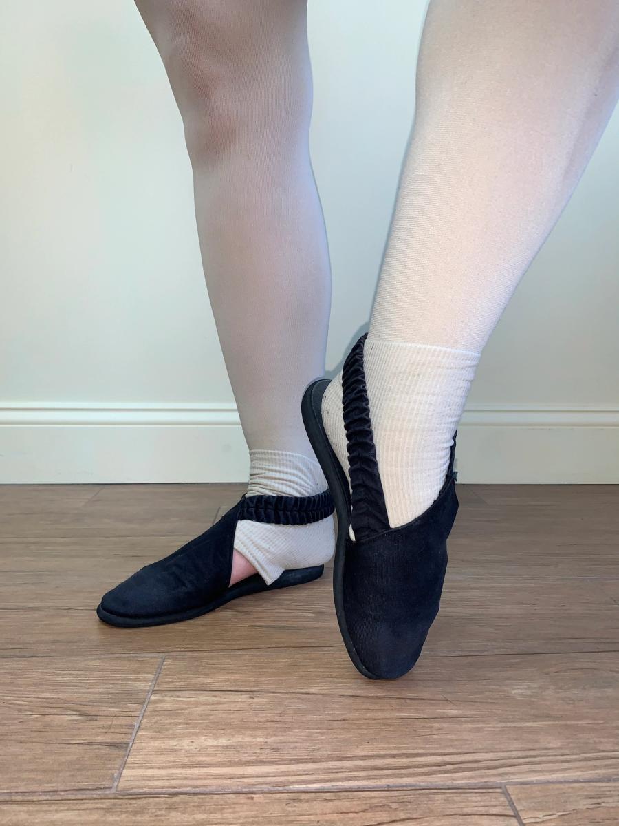 80s IS Issey Miyake Asymmetrical Slipper Shoes product image