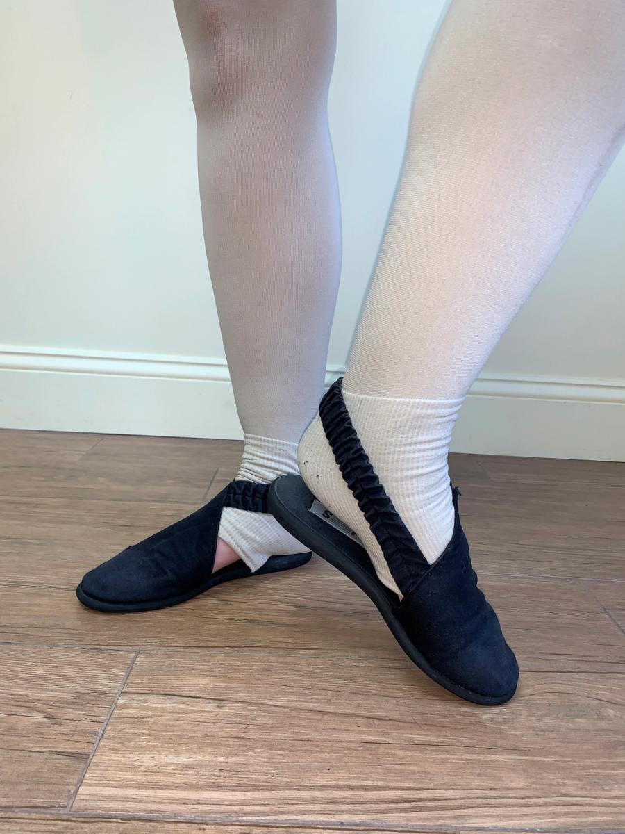 80s IS Issey Miyake Asymmetrical Slipper Shoes product image