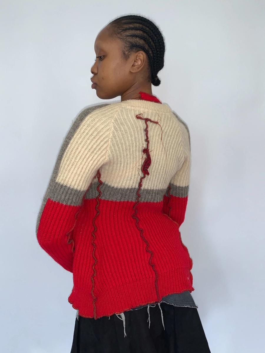90s Xuly Bët Patchwork Sweater product image