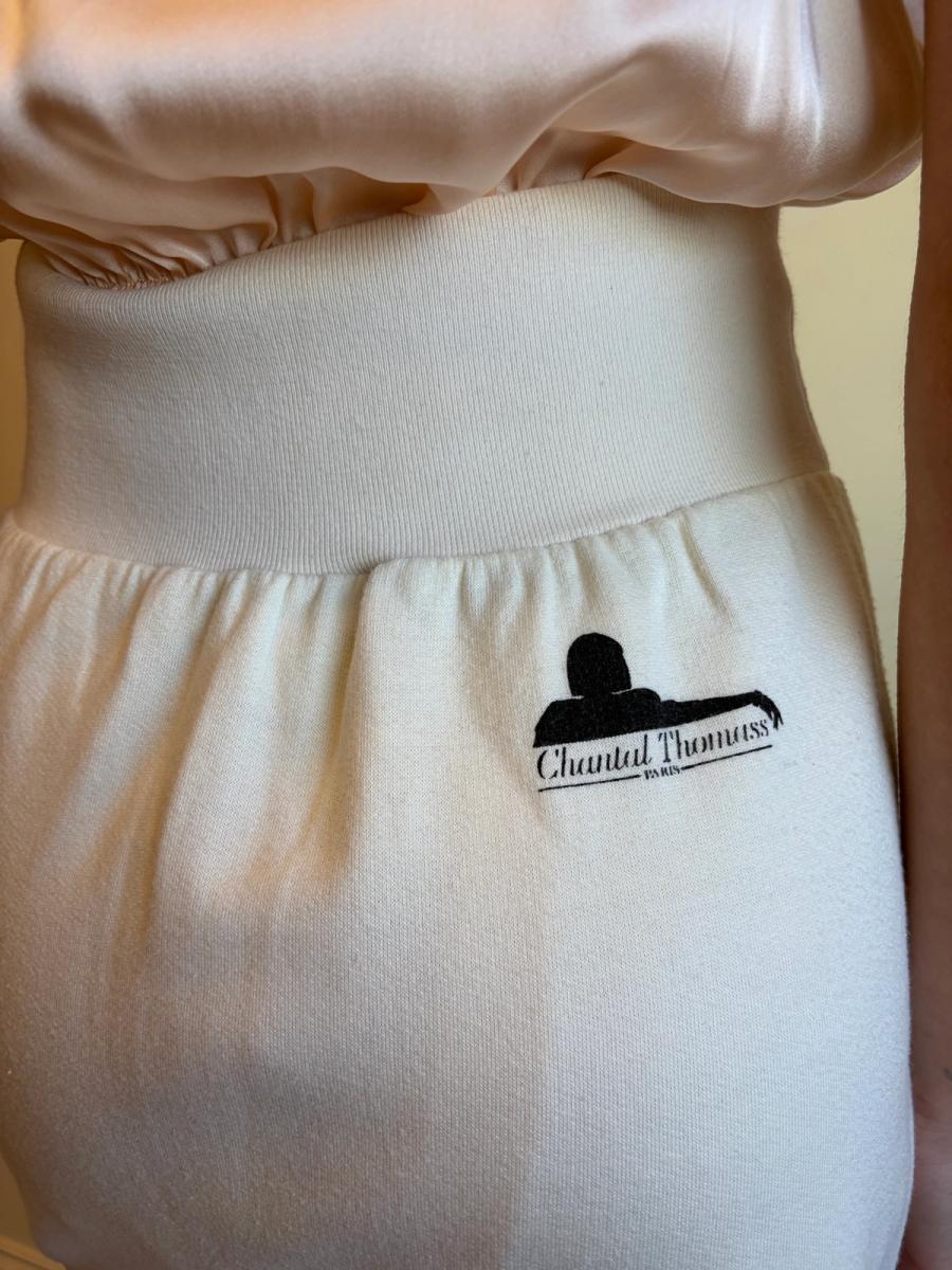 80s Chantal Thomass Trompe L'oeil Ribbon Sweat Skirt product image