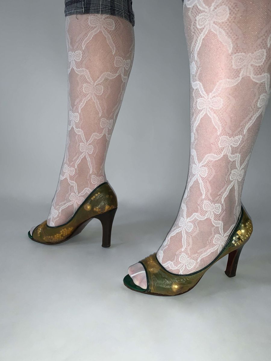 Mihara Yasuhiro Clear Sculptural Pumps product image
