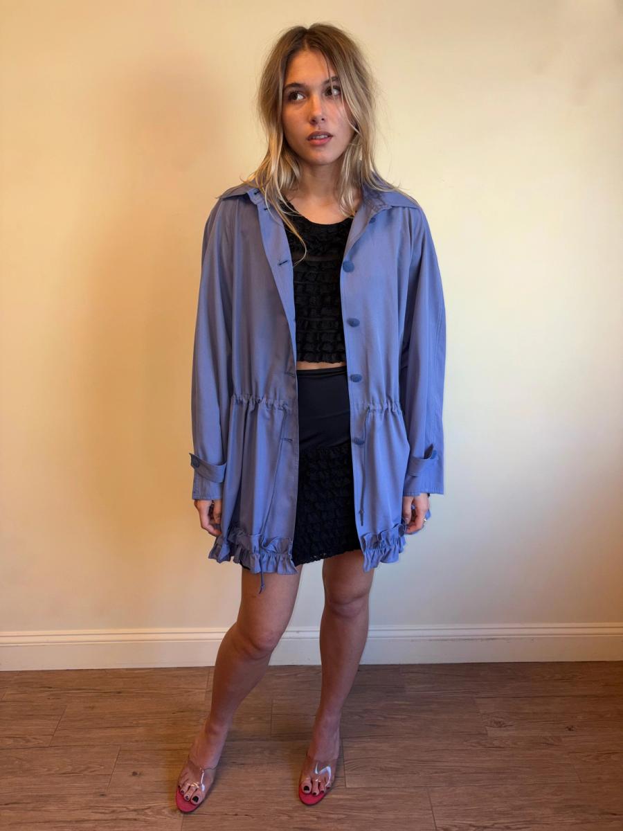 Vintage Chantal Thomass Purple Ruffle Coat product image