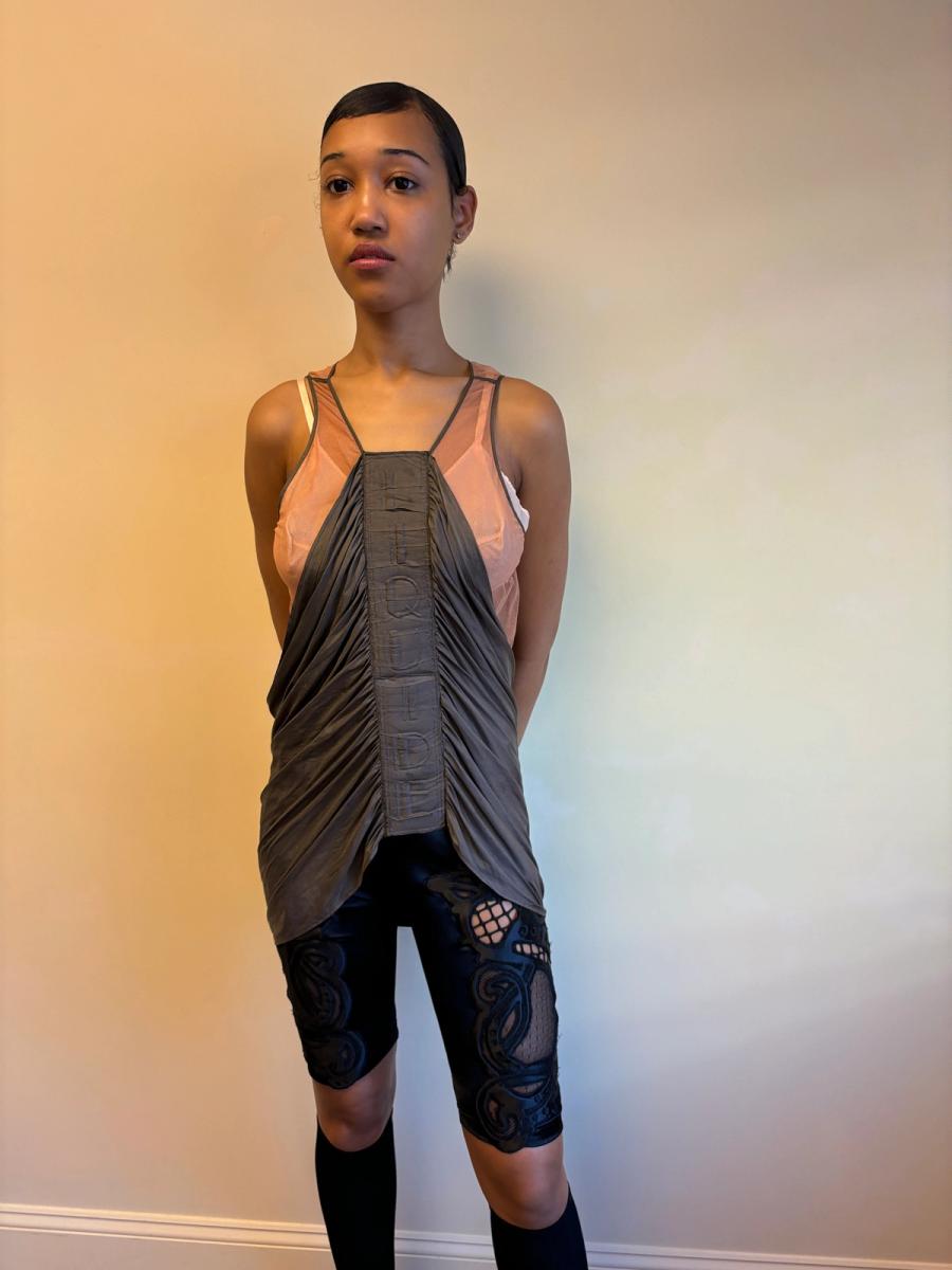 Jean-Paul Gaultier SS04 Trapunto 'Liquide' Draped Top product image