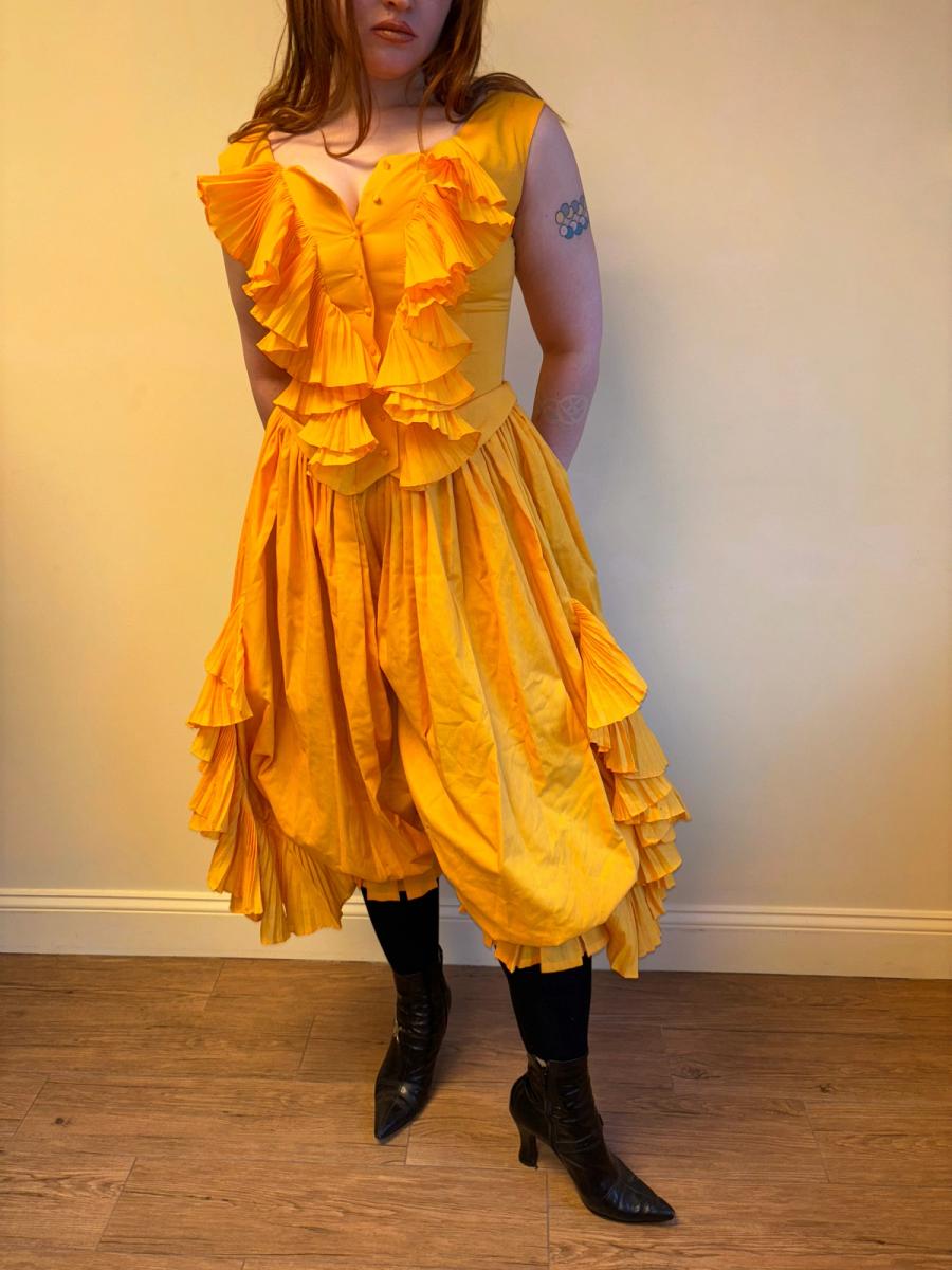 80s Chantal Thomass Yellow Top and Pants Set product image