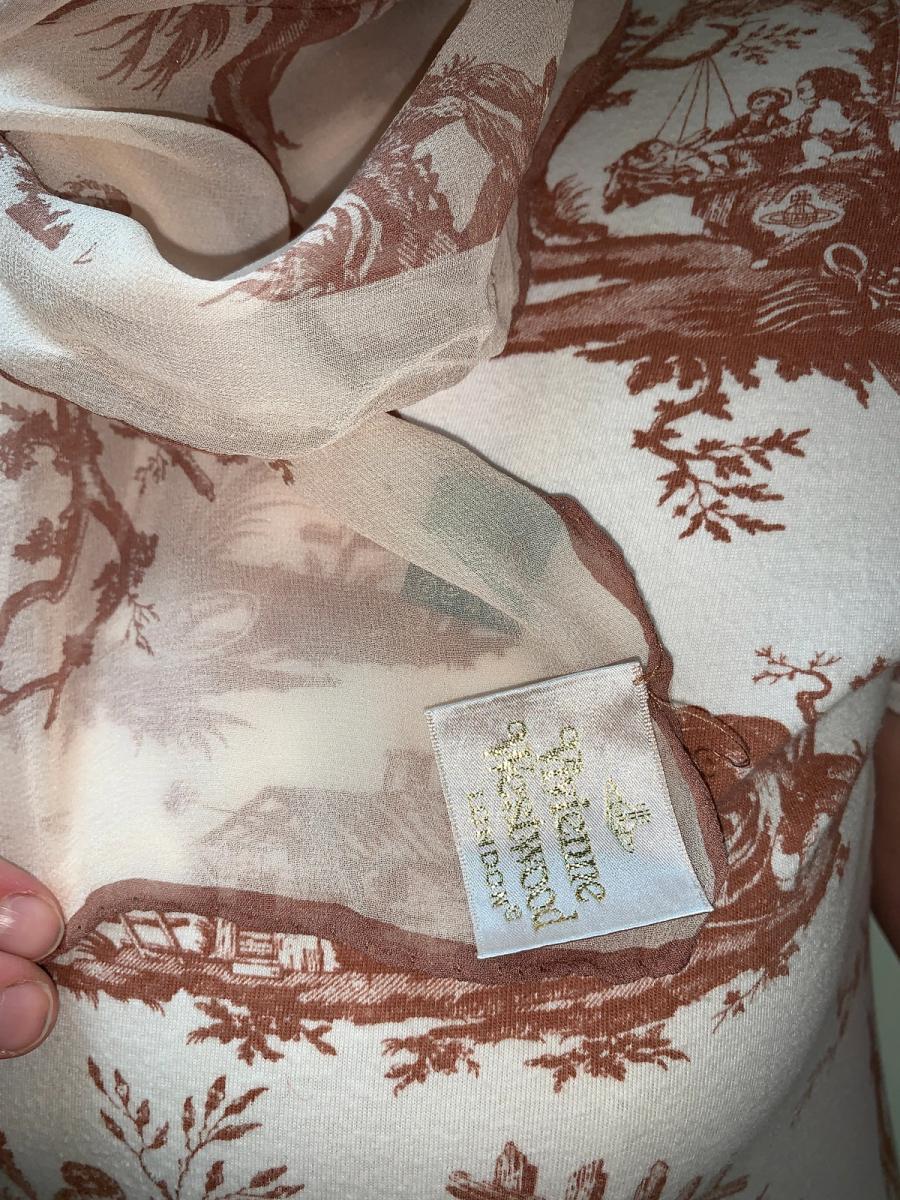 Vivienne Westwood 1996 Toile de Jouy Scarf product image