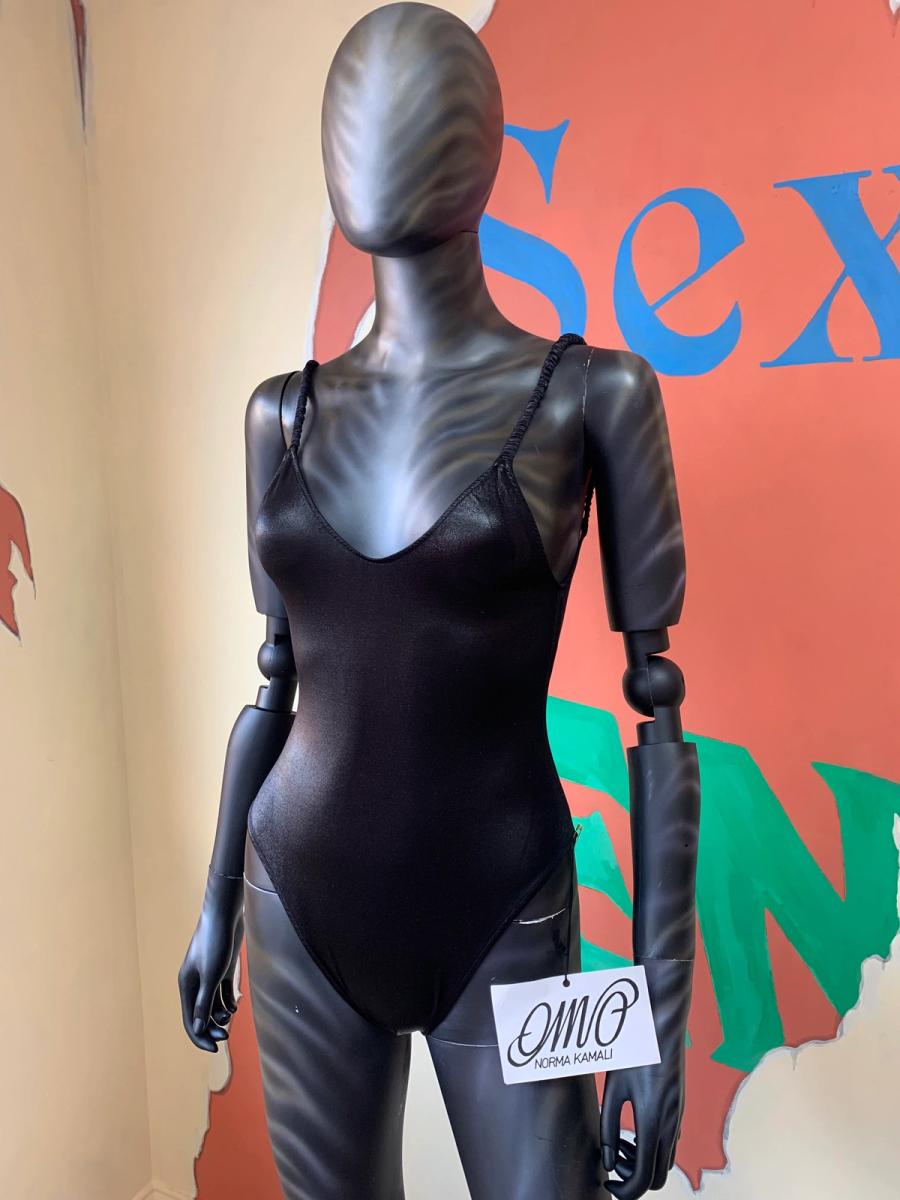 Deadstock OMO Hi-cut Bodysuit with Ruched Straps product image