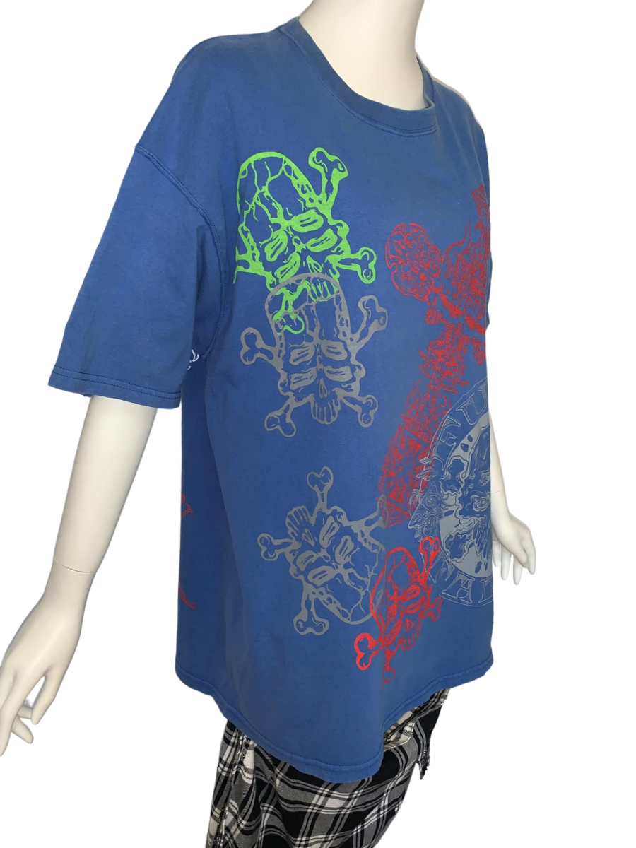 90s Funny Farm Skull And Cross T-shirt product image