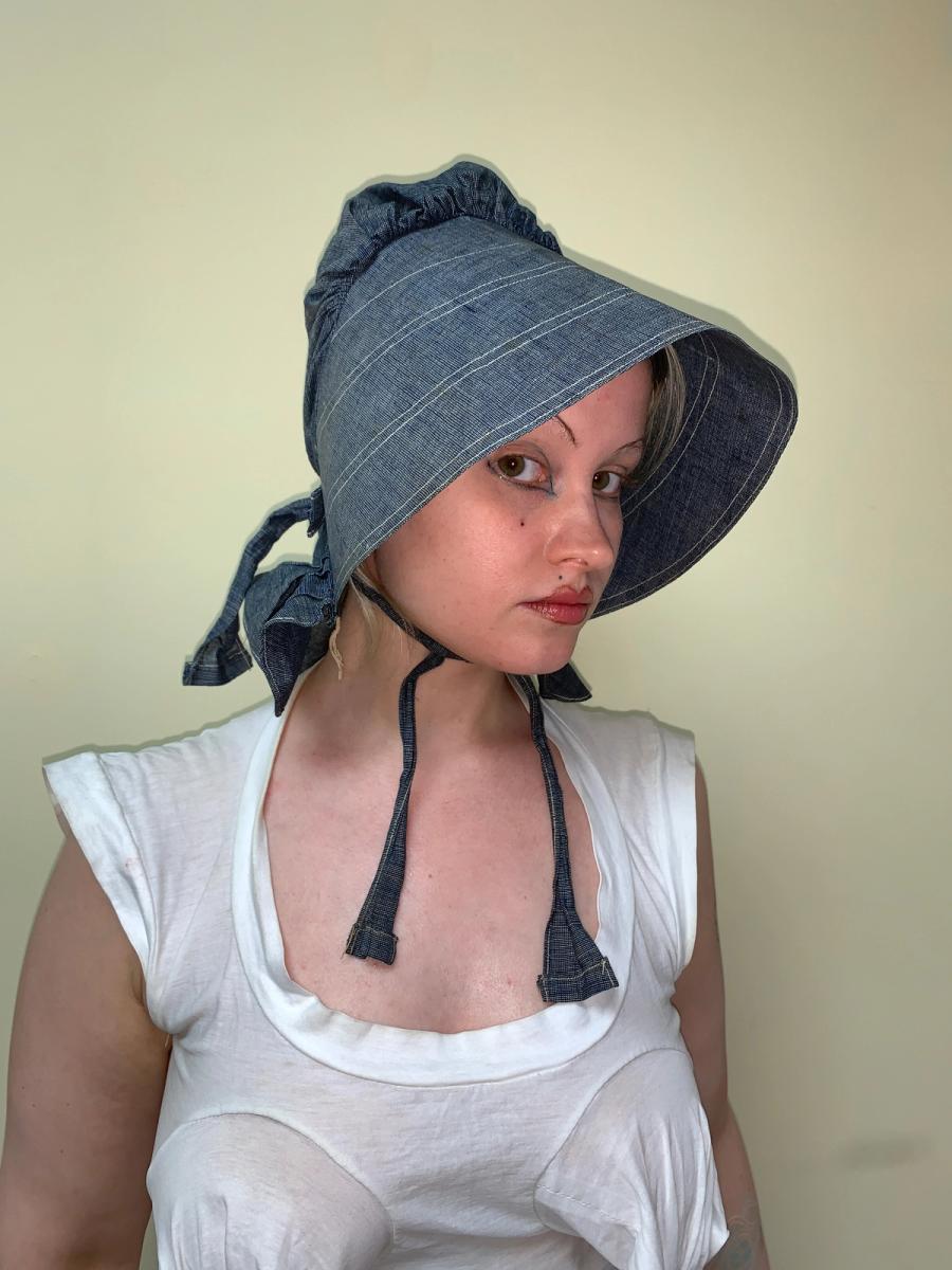 Antique Waxed Denim Bonnet product image