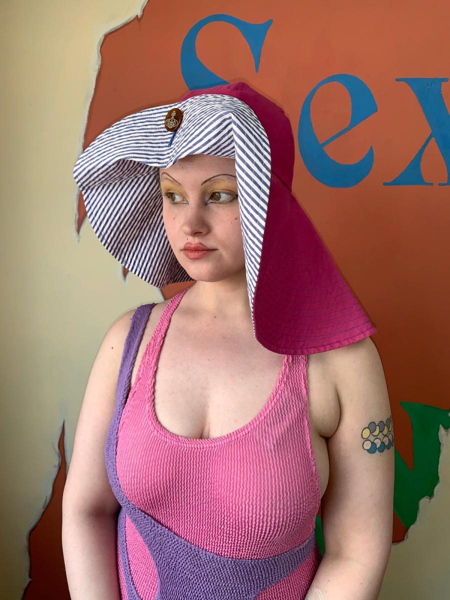 Vintage Vivienne Westwood Sun Hat with Large Button product image