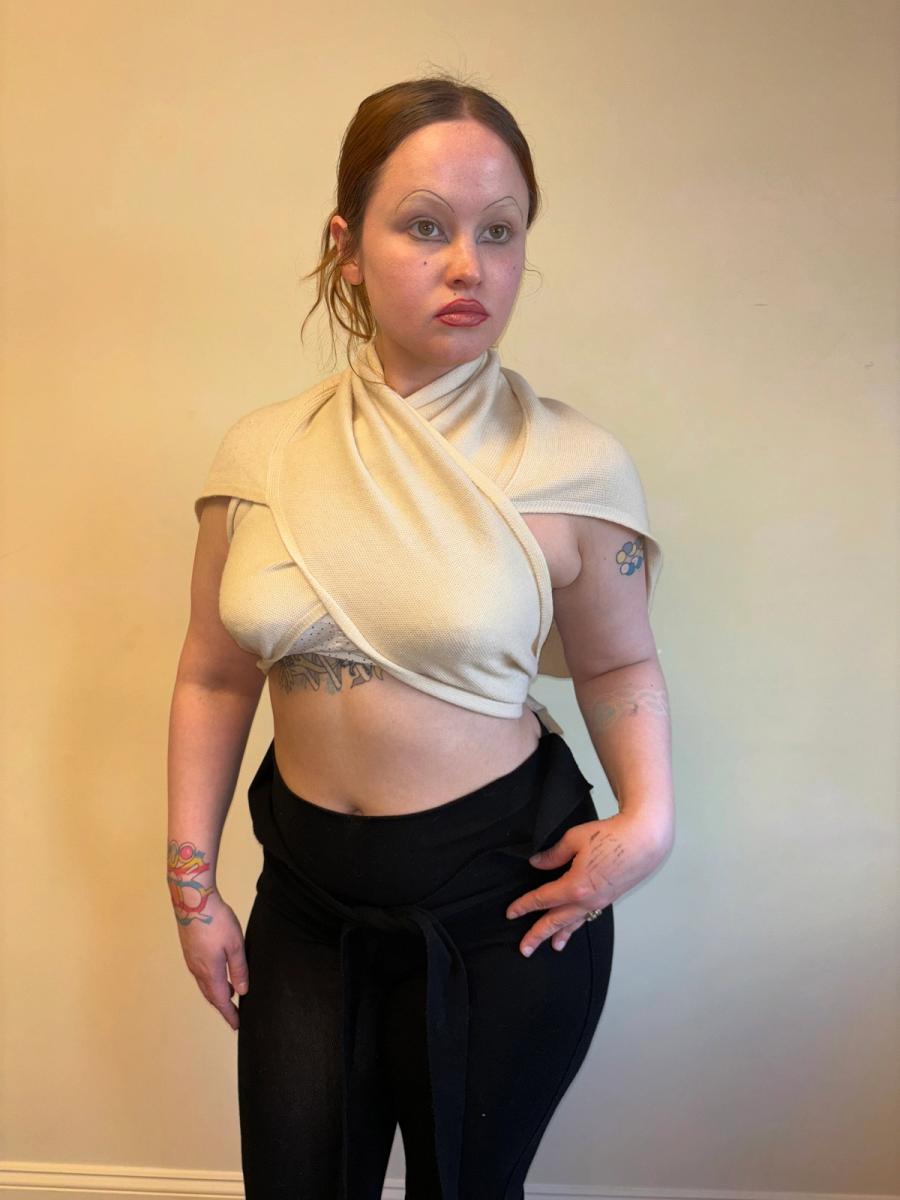 Sonia Rykiel Wrap Faux-Cardigan Shawl product image