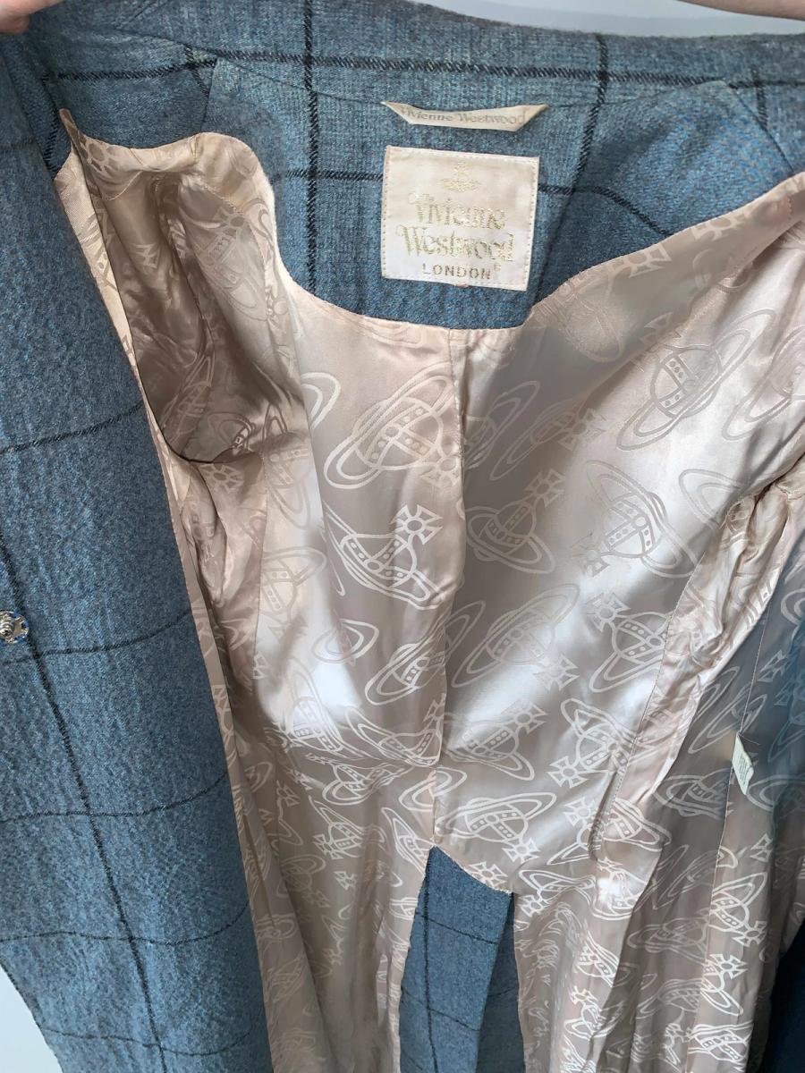 90s Vivienne Westwood Plaid Overcoat product image