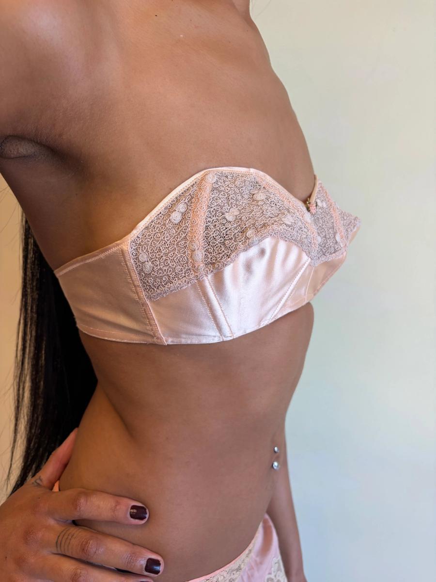 1940s "Felina" Cathedral Strapless Bra  product image