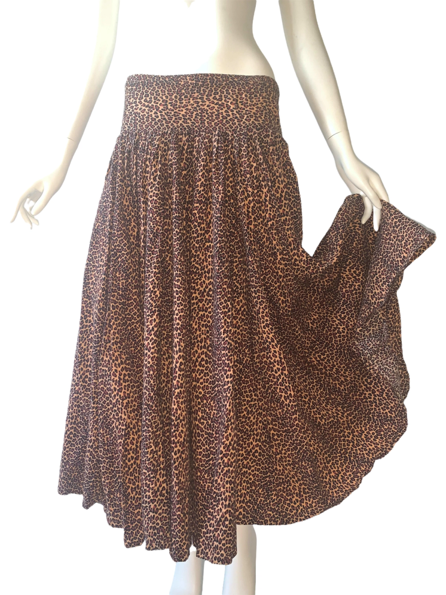 Vintage Norma Kamali Cheetah Skirt product image