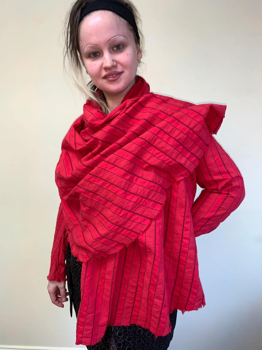 Vivienne Westwood Anglomania Seersucker Shawl Jacket product image