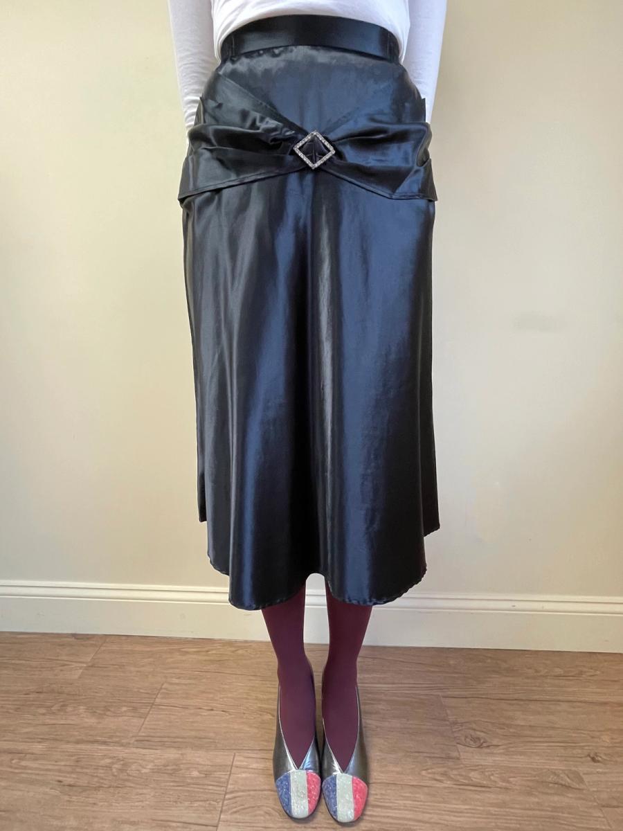 Zandra Rhodes Liquid Satin Skirt with Diamanté product image