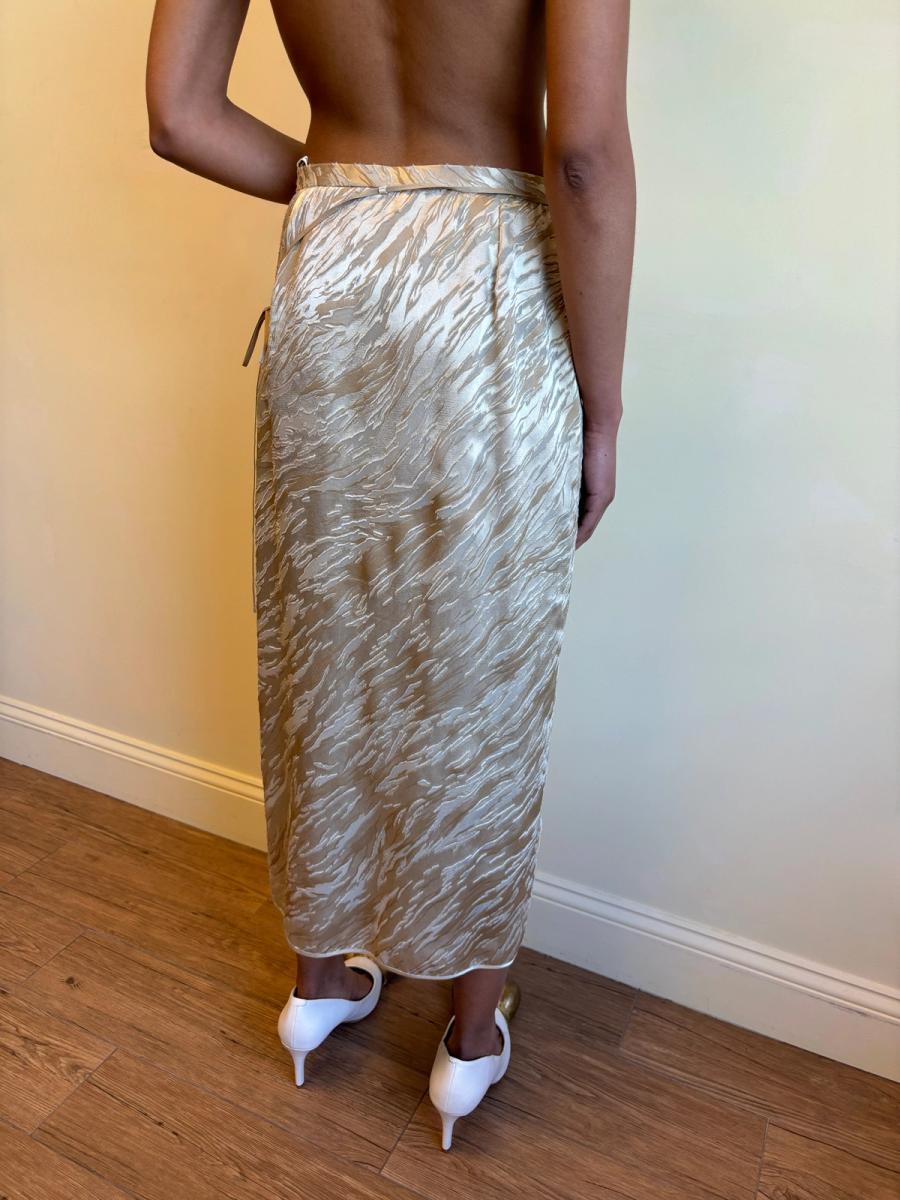 Krizia Tiger Stripe Wrap Skirt product image