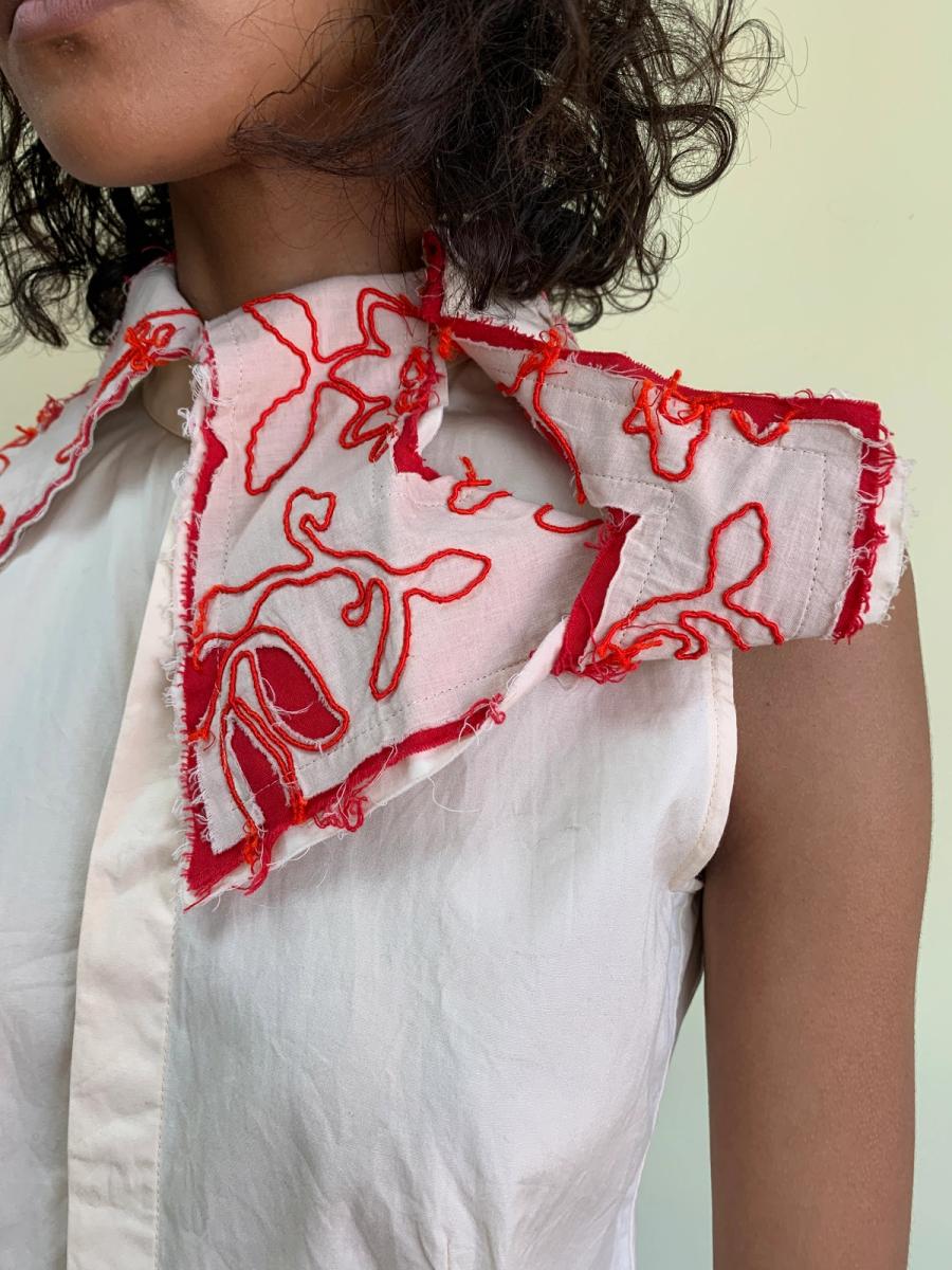 90s Masaki Matsushima Exaggerated Collar Button Up  product image