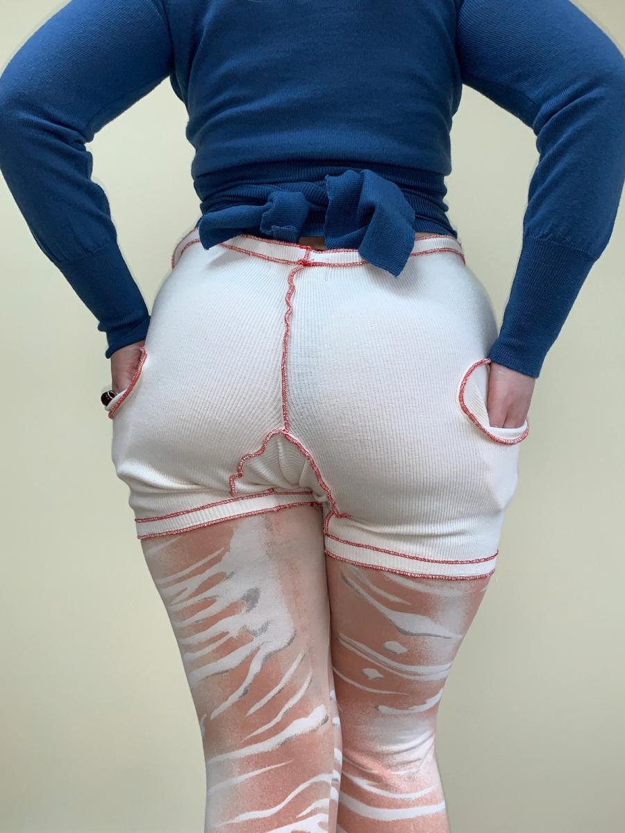 Christopher Nemeth Cream & Red Shorts product image