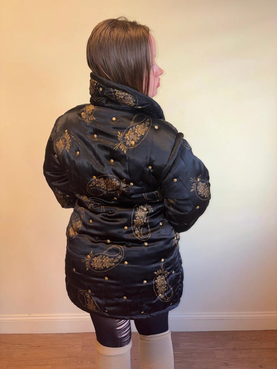 80s Krizia Paisley Quilted Puffer product image