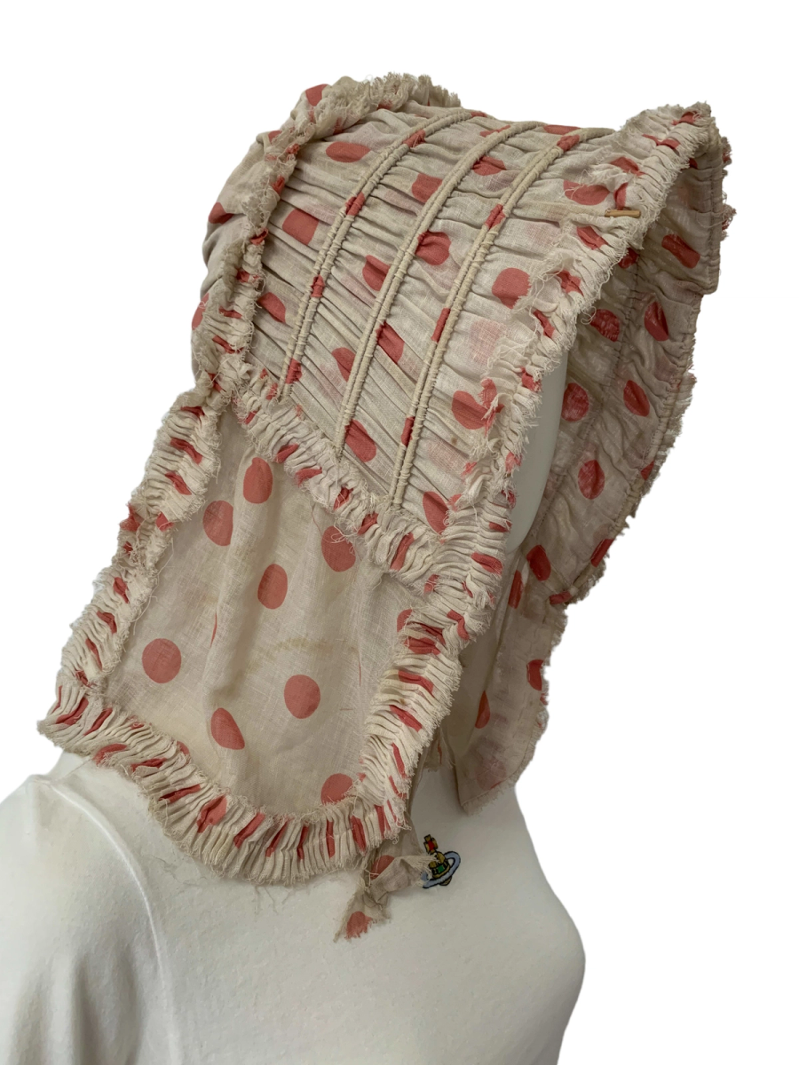 1800s Polka Dot French Sunbonnet product image