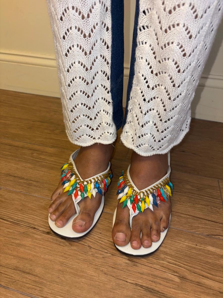 1970s Beaded Sandals from the Philippines product image