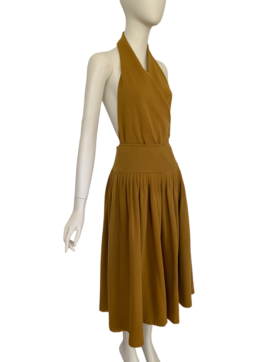 80s Norma Kamali Ochre 3 Piece Dress product image