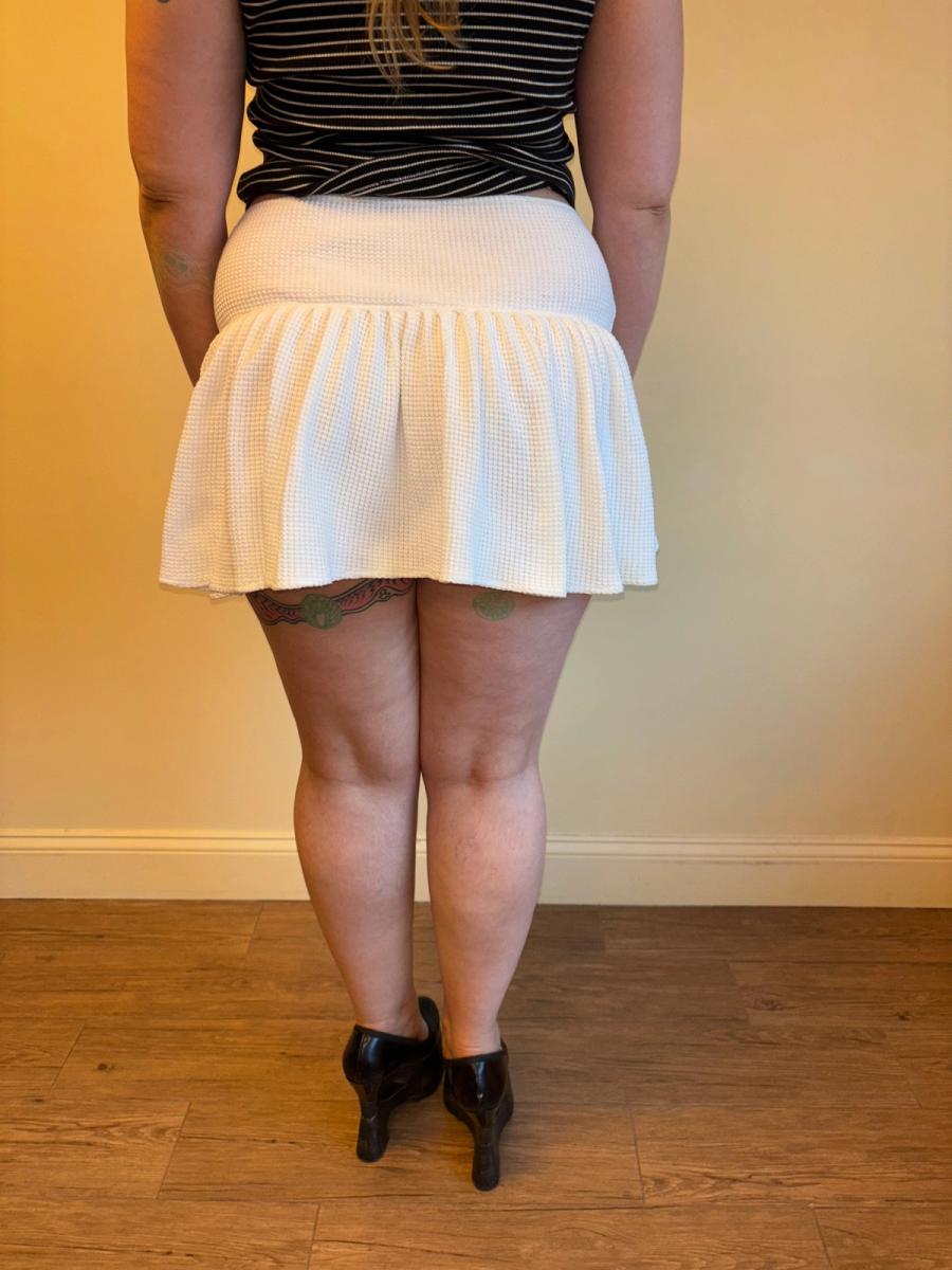 80s Norma Kamali Thermal Skirt product image