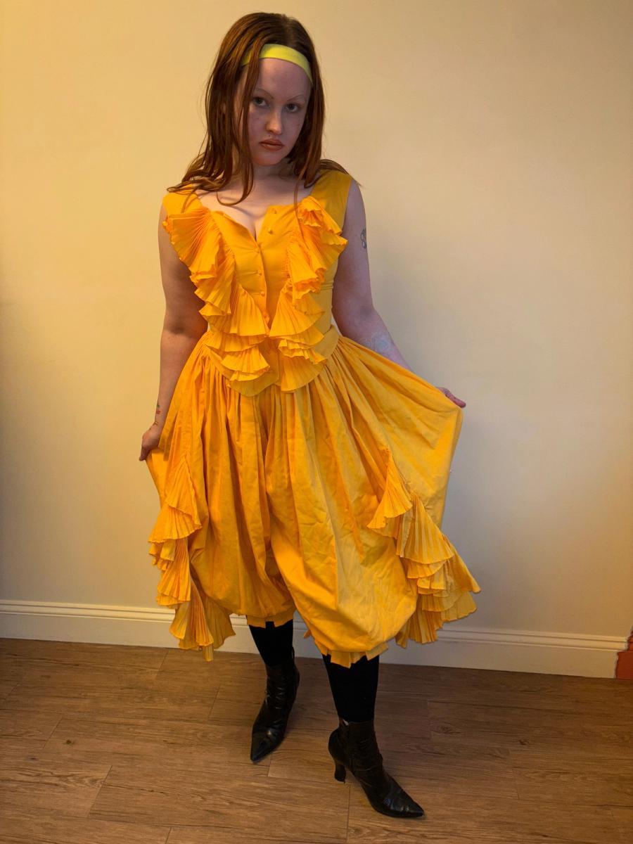 80s Chantal Thomass Yellow Top and Pants Set product image