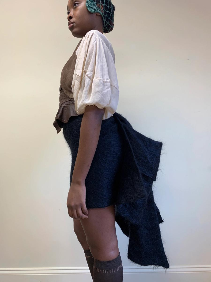 Vivienne Westwood 1992 Runway Mohair Bustle Skirt product image