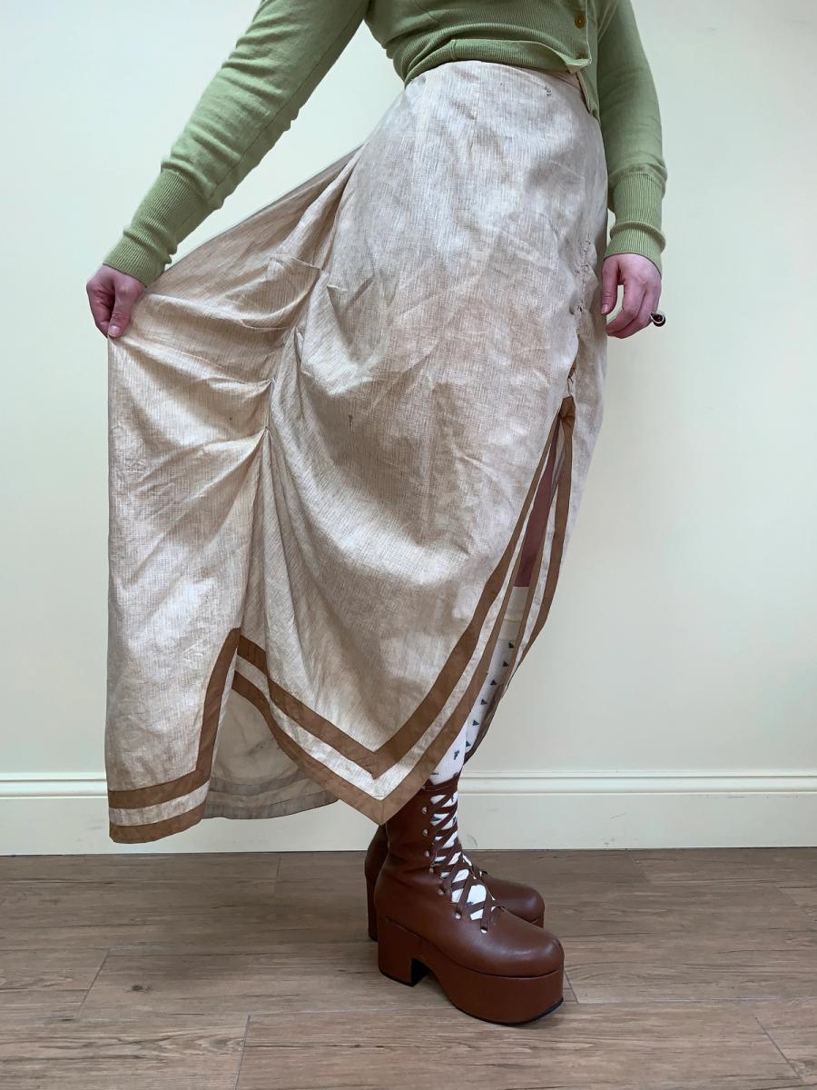 1880s Bustle Walking Skirt product image