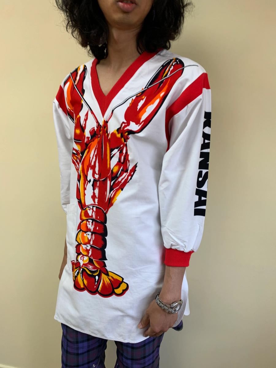 1980s Kansai Yamamoto Lobster Shirtdress product image