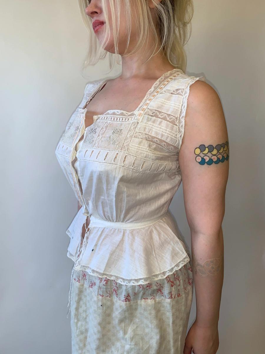 Edwardian Ribbon and Wheat Corset Cover product image