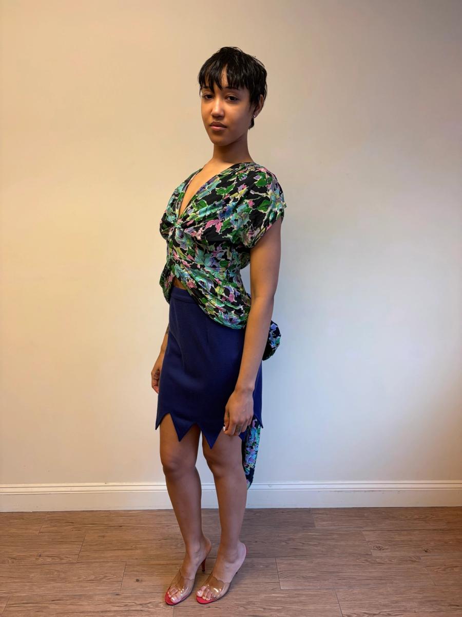 1940s Floral Bustle Top product image