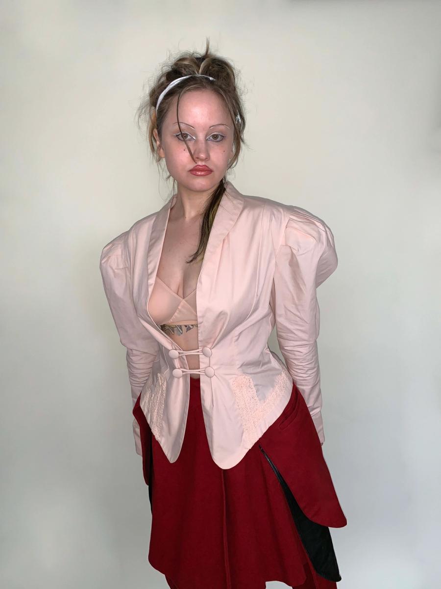 1980s Norma Kamali Jacket with Exaggerated Mutton Sleeves product image