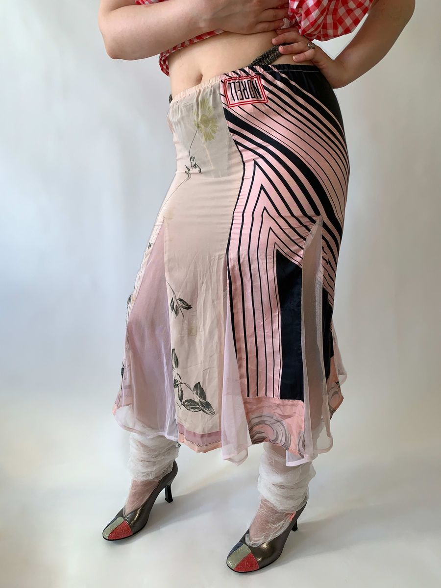 Claudette Patchwork Scarf Skirt product image