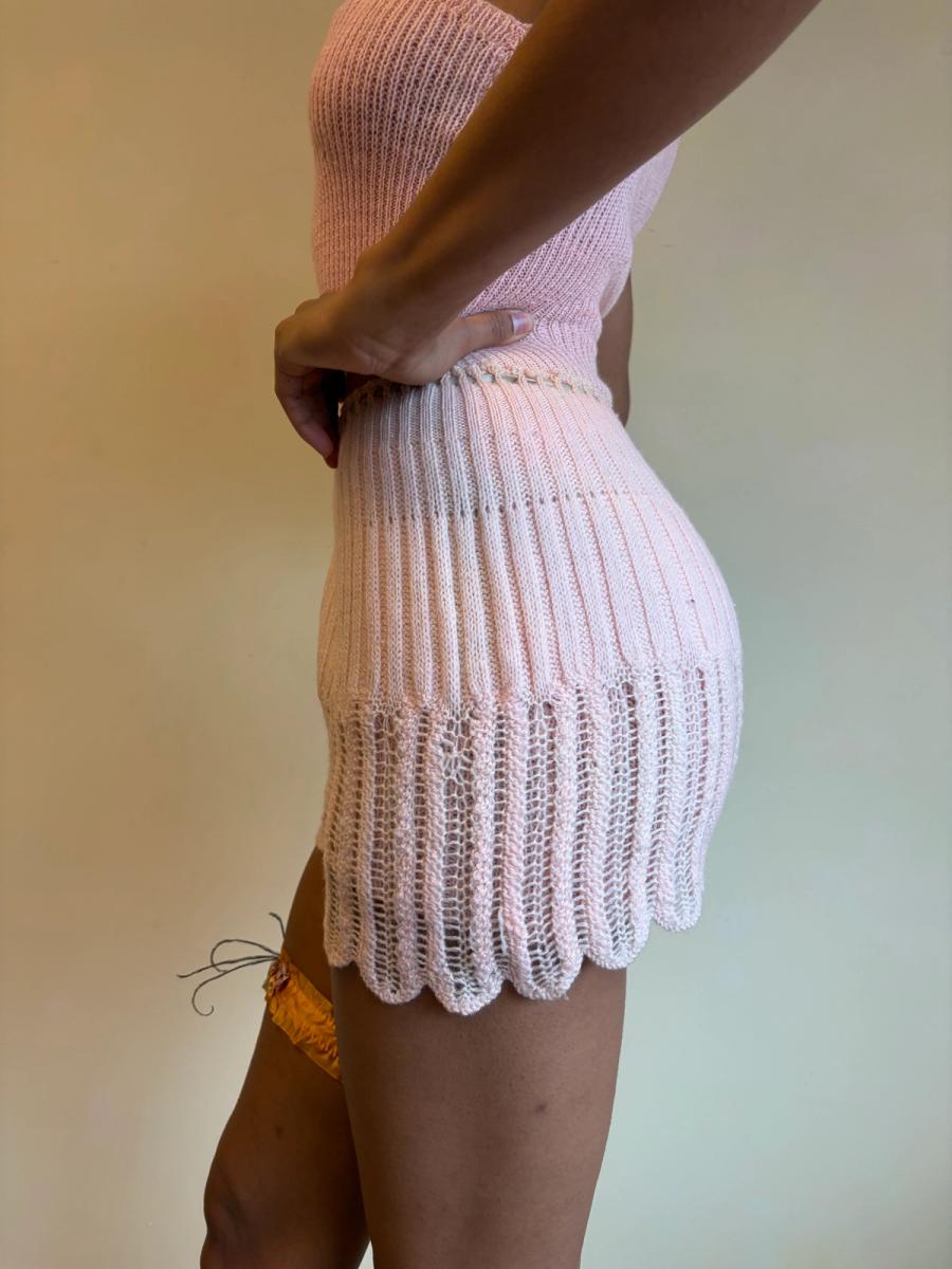1930s French Handknit Scalloped Shorts product image