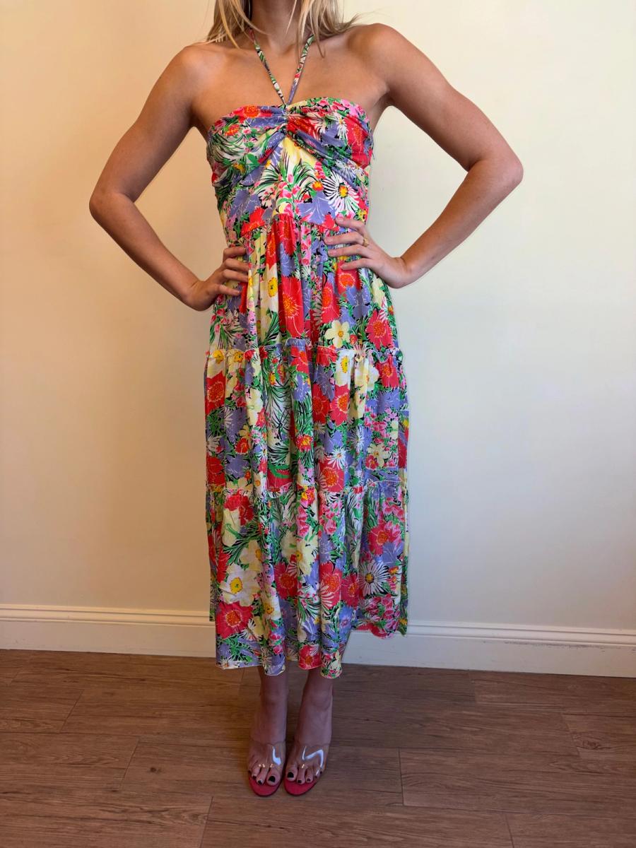 70s Vicky Tiel Floral Dress product image
