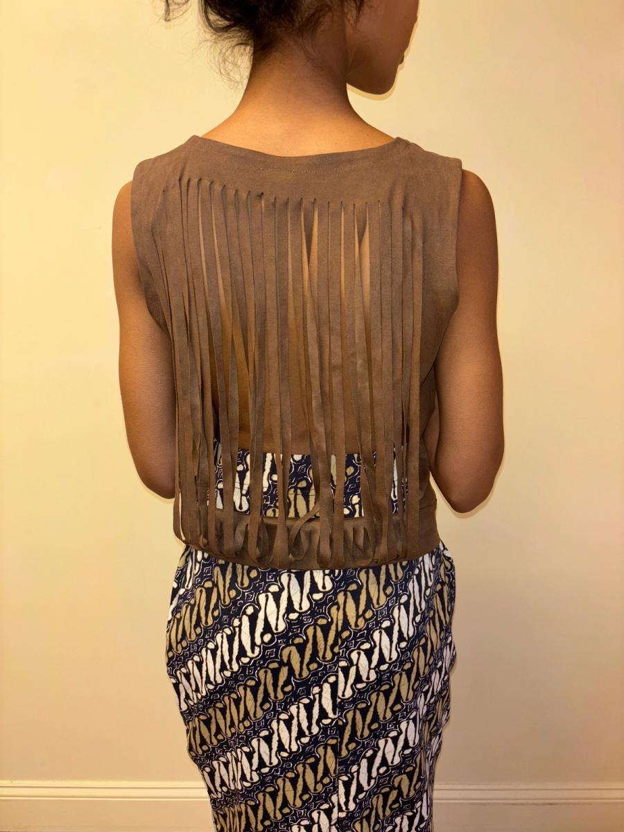 Plein Sud Fringe Cutout Top product image