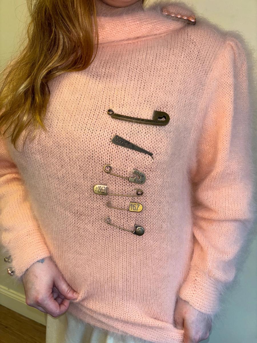 80s Sonia Rykiel Safety Pin Set product image