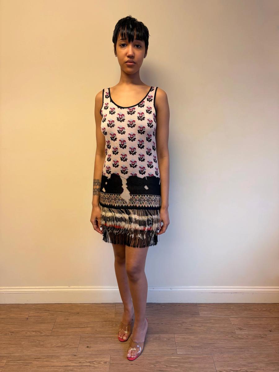 Chanel Knit Dress with Feathers product image