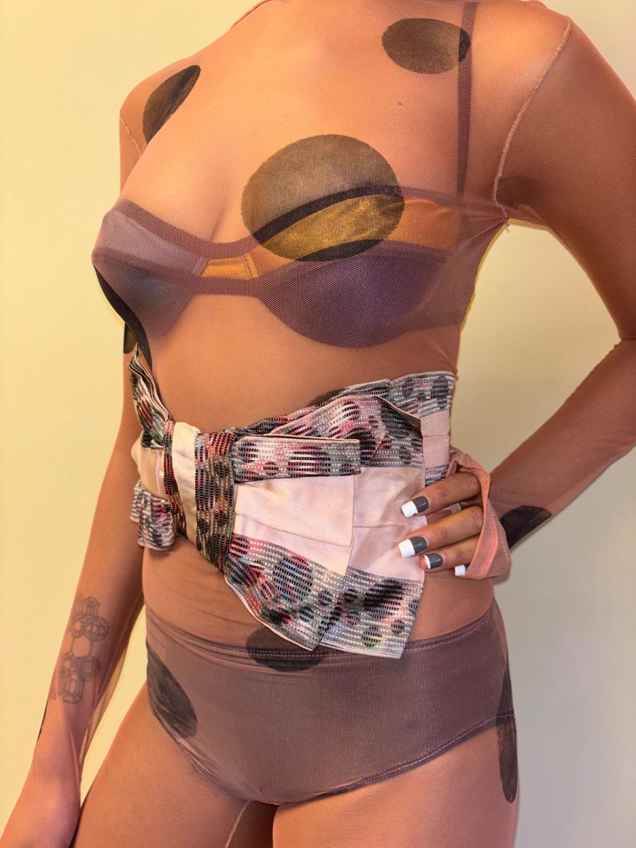 Antique Bubble Print Bow product image