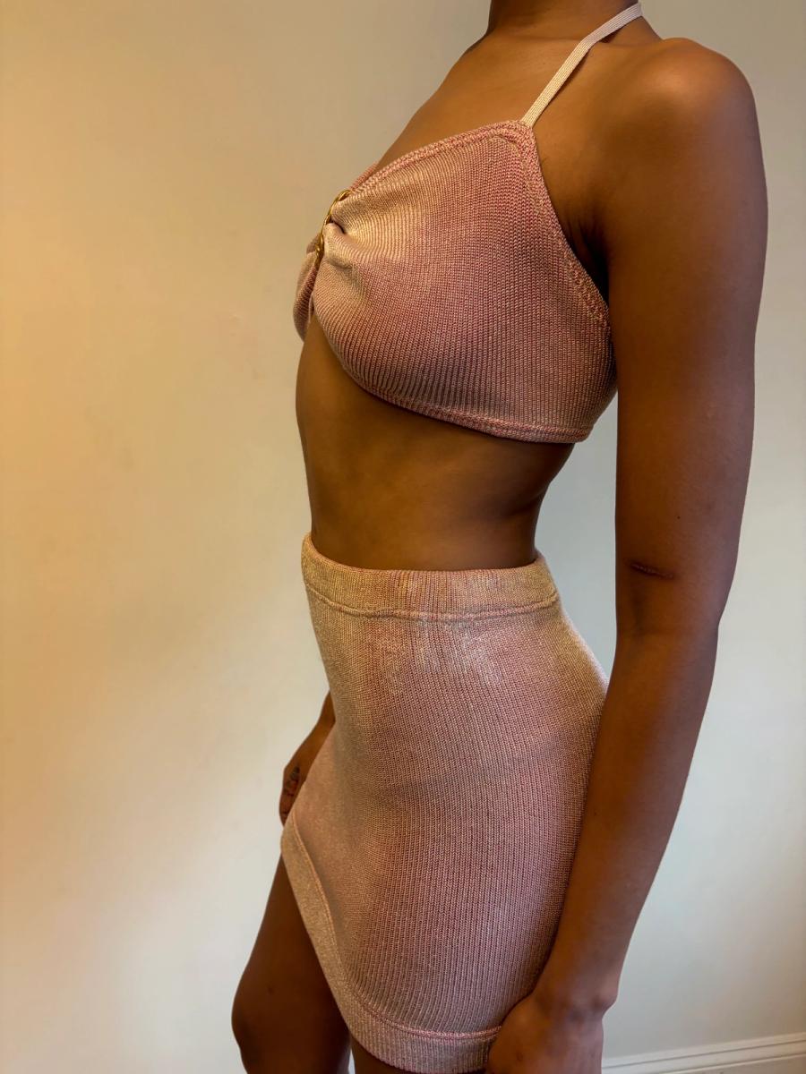1940s "Coldfire Glo-Suit" Knit Bathing Suit product image