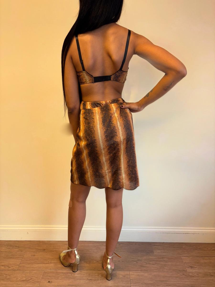60s or 70s Four Piece Tiger Print Lingerie Set product image