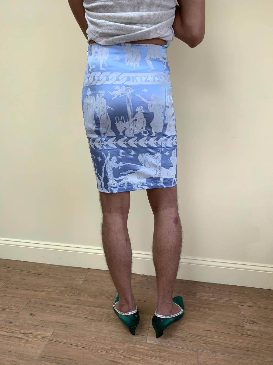 KTZ Skirt with Puffy Greek Print product image