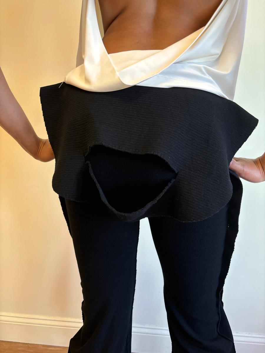 APOC Black Pants with Mesh Trim product image