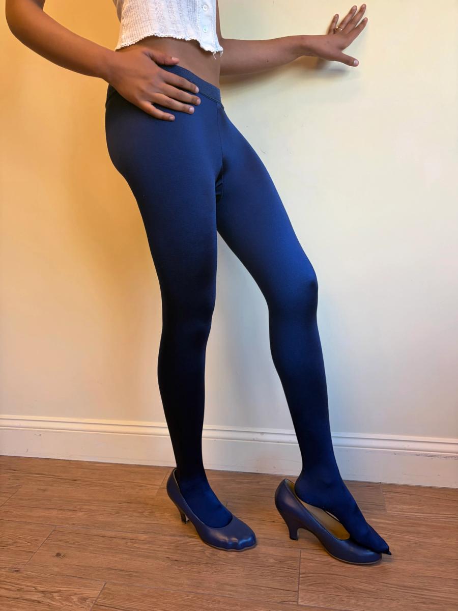 Chantal Thomass Blue Footed Backseam Leggings  product image