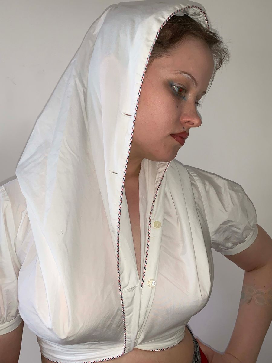 Vivienne Westwood 90s Gold Label Hooded Blouse product image